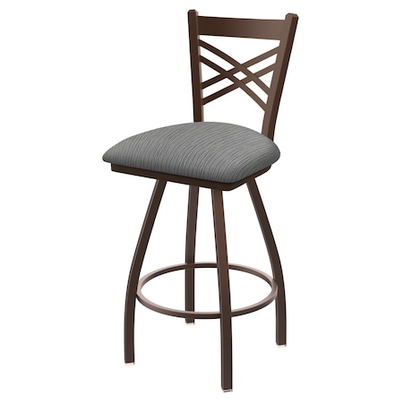 36 Swivel Bar Stool,Bronze Finish,Graph Seat